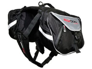 Black and grey EzyDog summit backpack