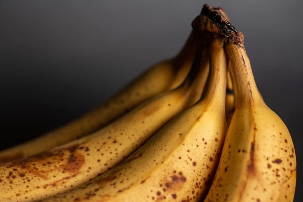 ripe bananas used for homemade dog treat recipe